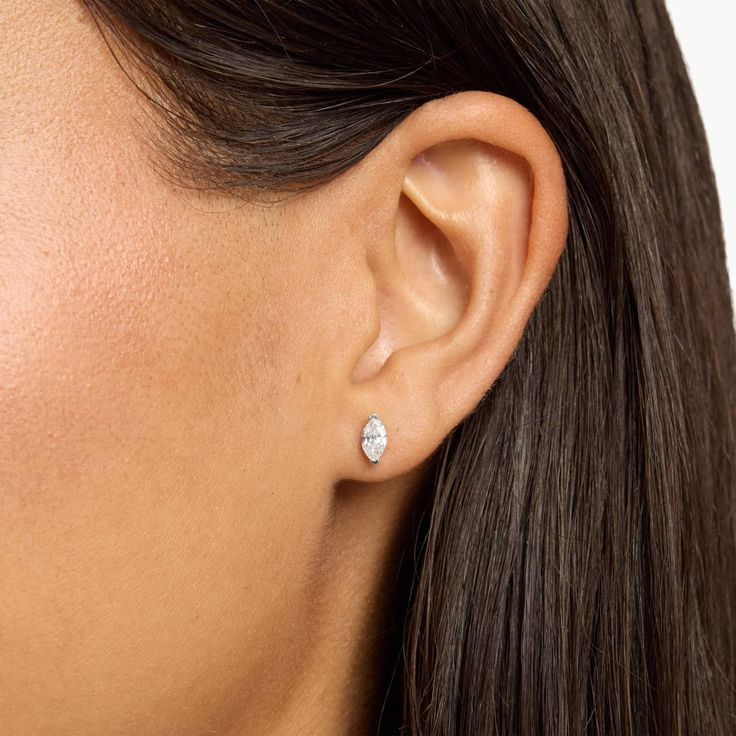 1 Carat Marquise Diamond Studs - F/G Color, VS-SI Quality - 8000 AED