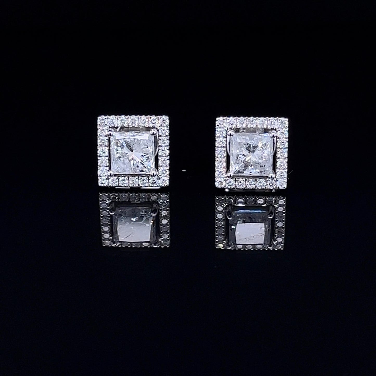 1.1CT Princess Diamond Stud (ARJS2301)