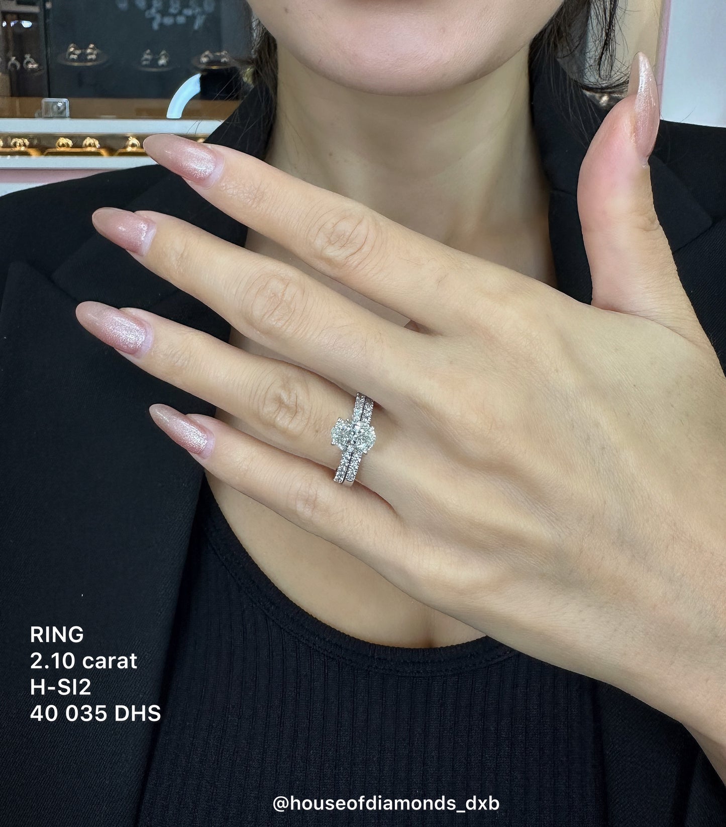 1.5CT Oval Twin Ring (ARJS2384)