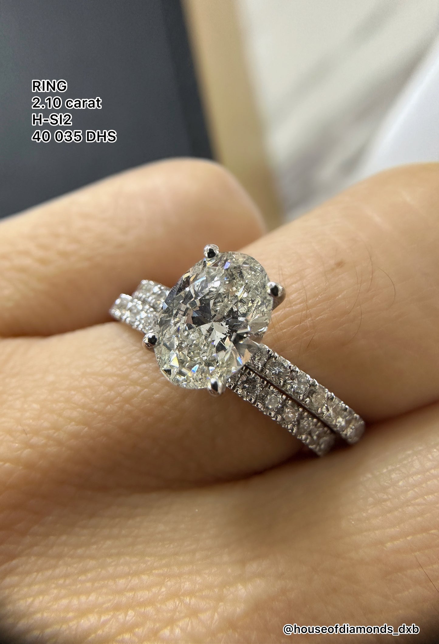 1.5CT Oval Twin Ring (ARJS2384)