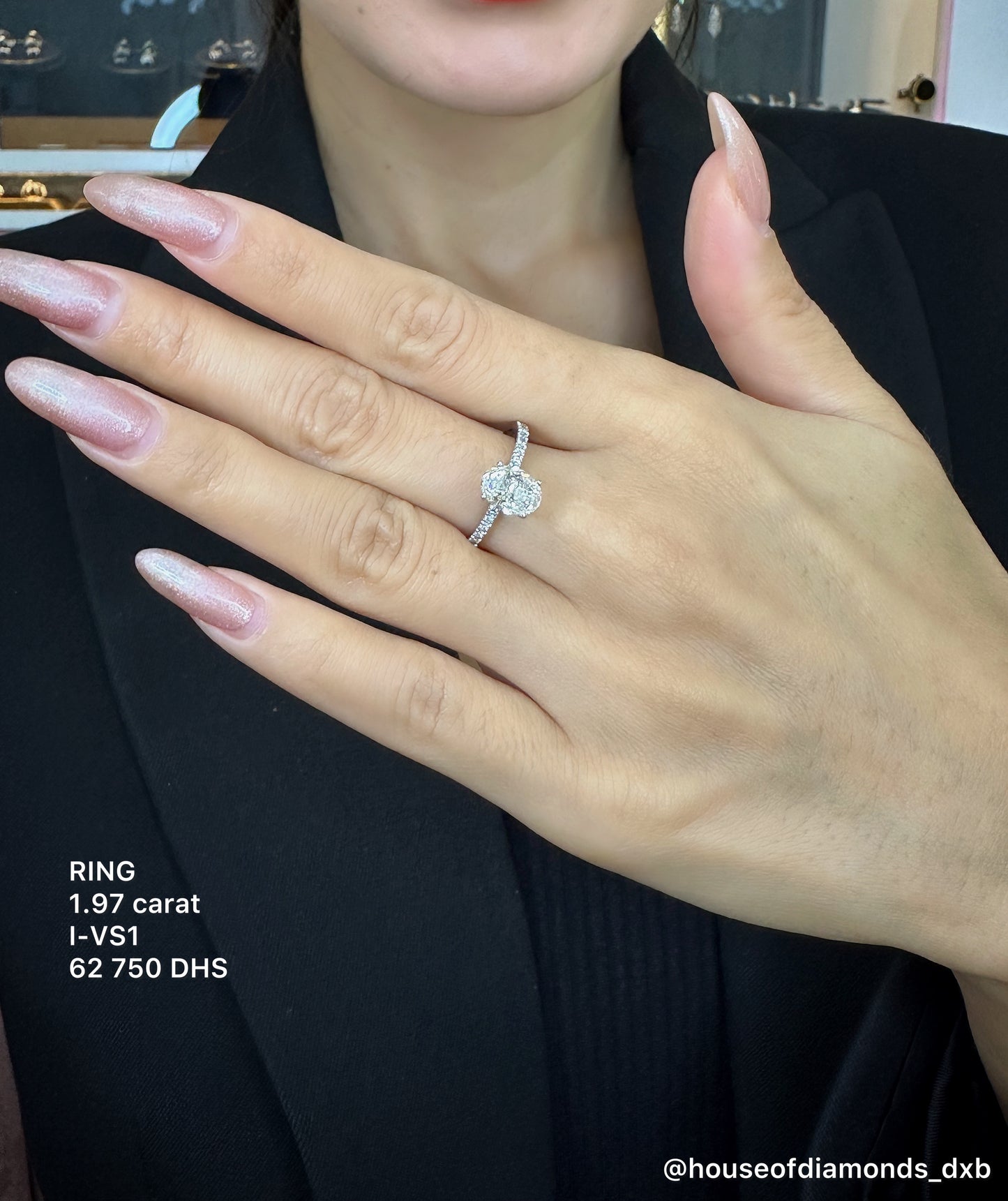 1.7CT Oval Diamond Ring (ARJS2262)