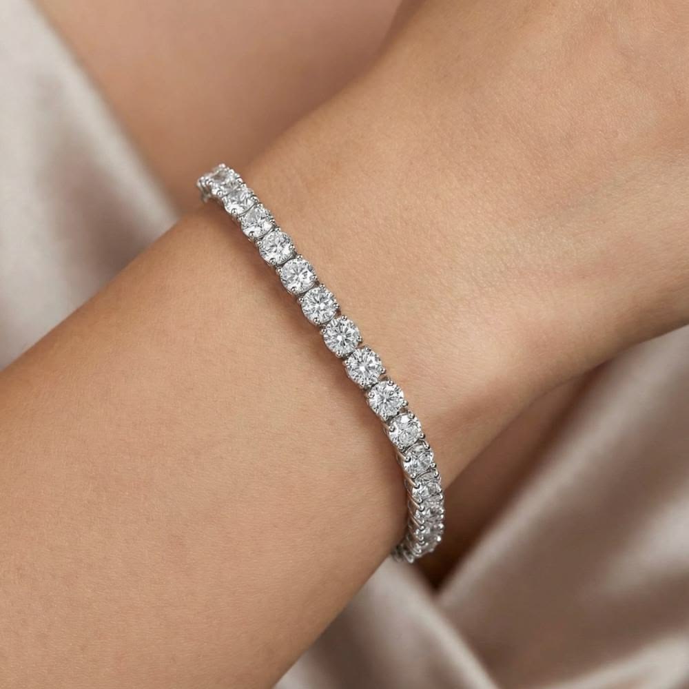 Round Tennis Bracelet (ARJS3640)