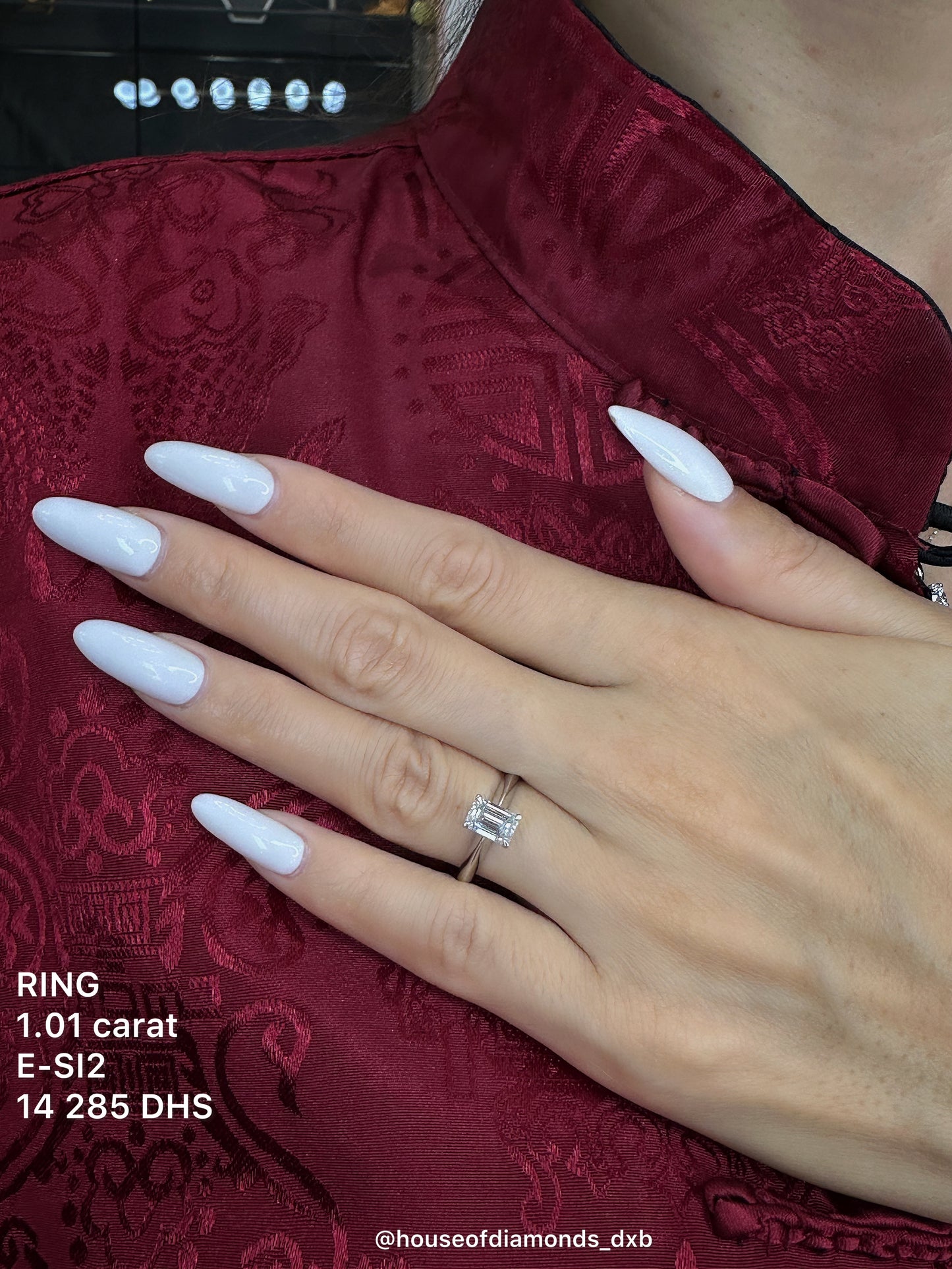 1CT Emerald Ring (ARJS2043)