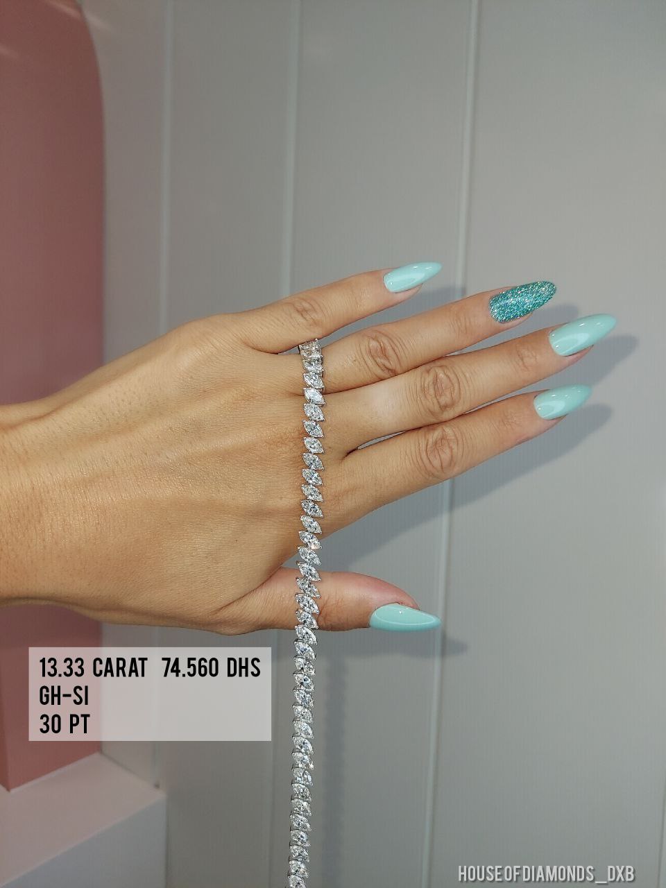 30PT Marquise Diamond Bracelet (ARJS2269)