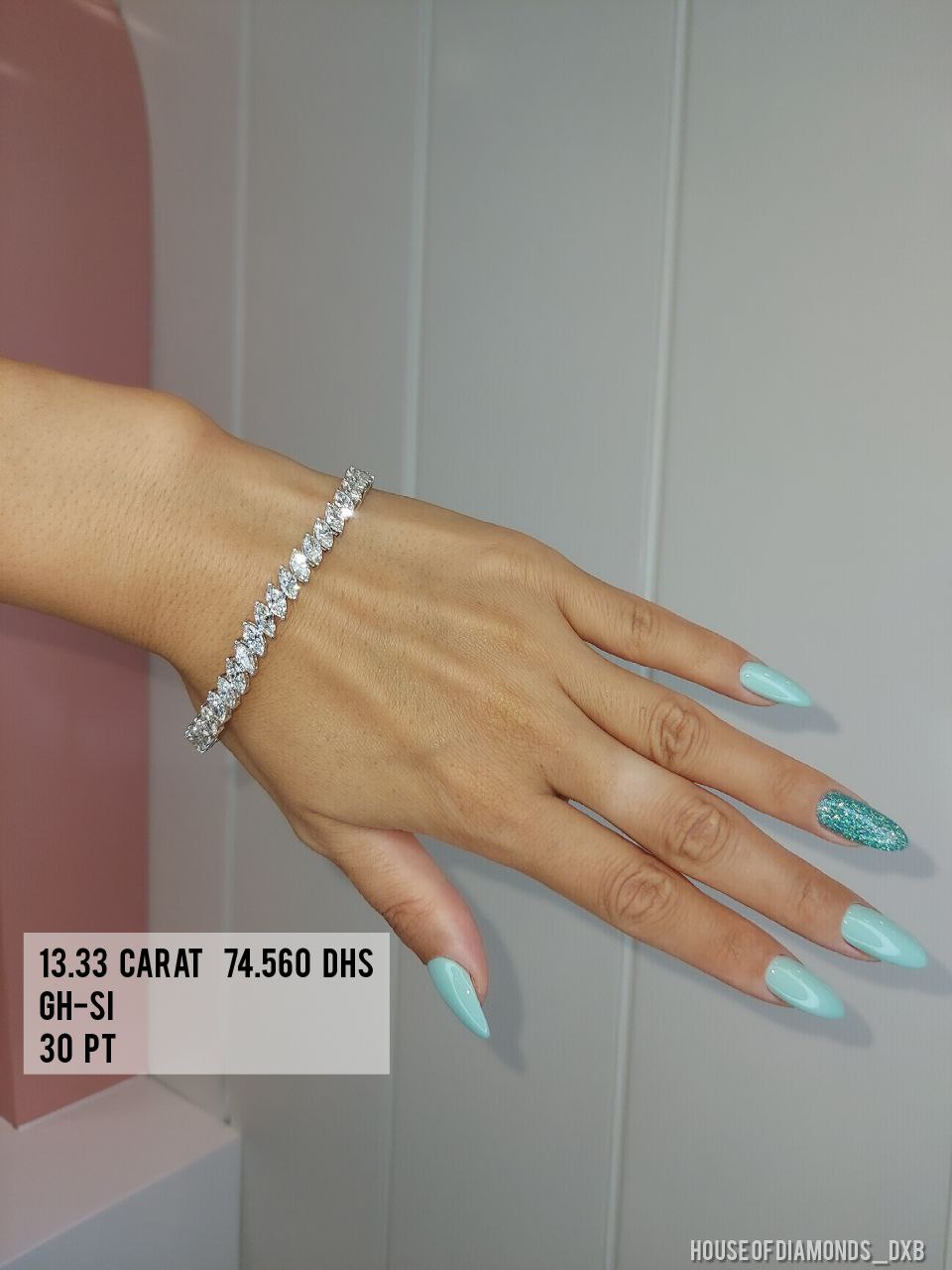 30PT Marquise Diamond Bracelet (ARJS2269)