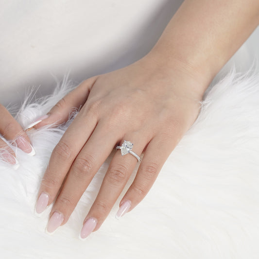 3CT Pear Diamond Ring (ARJS2481)