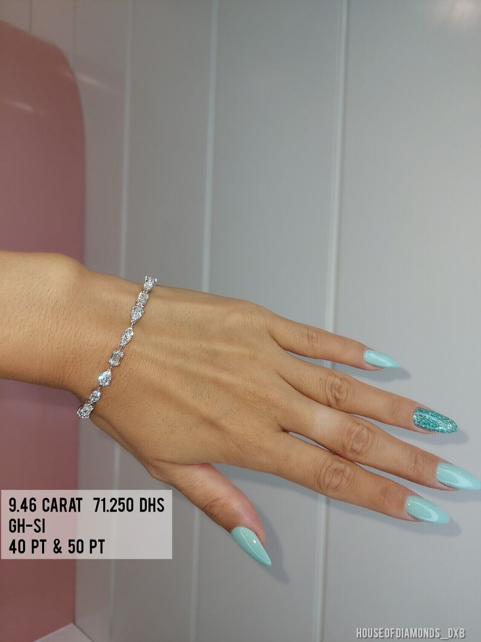 50PT Mix Shape Diamond Bracelet (ARJS2283)