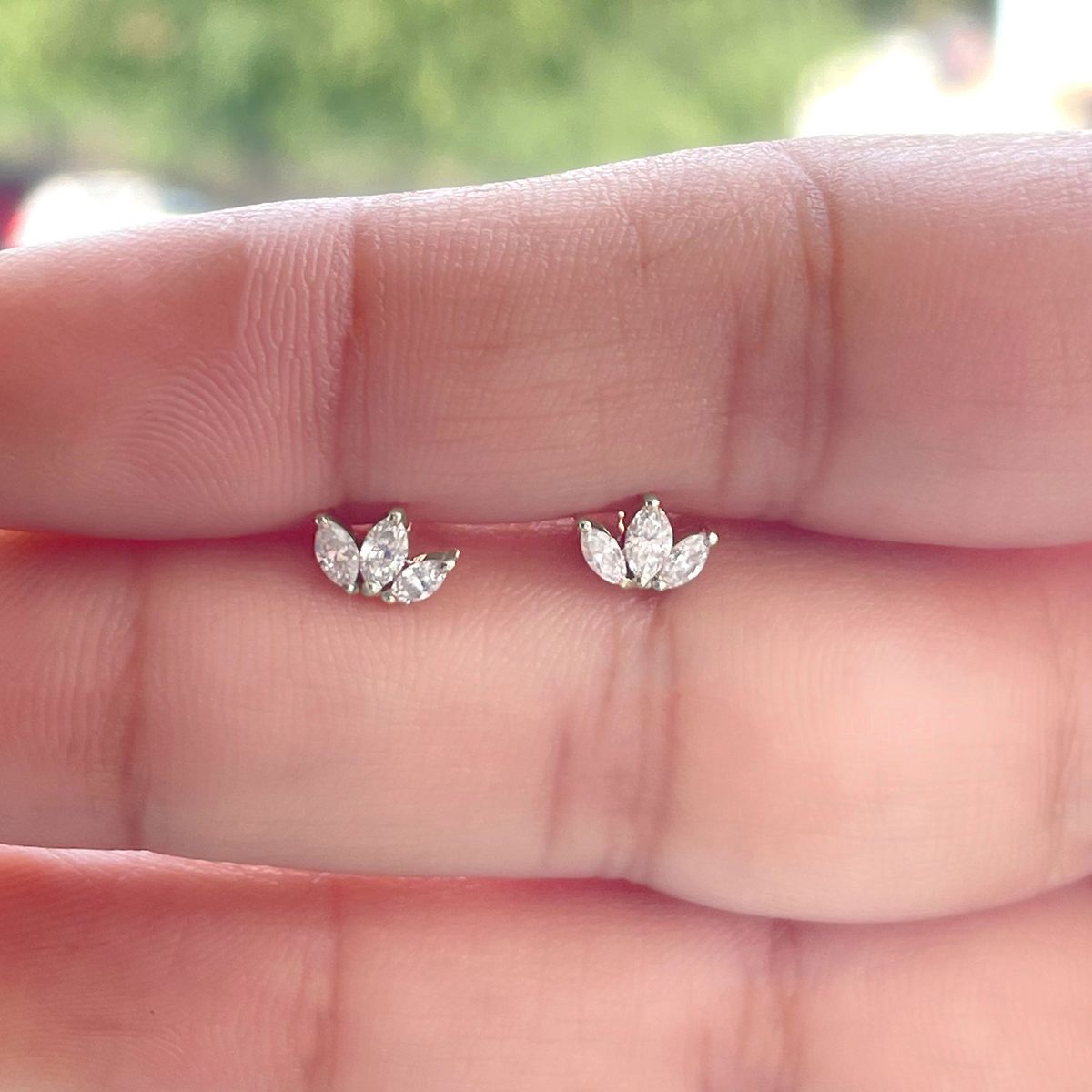 Marquise Diamond Studs (ARJS2625)