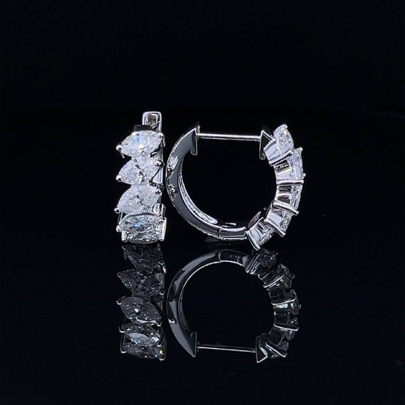 30PT Marquise Hoops Earring (ARJS2664)