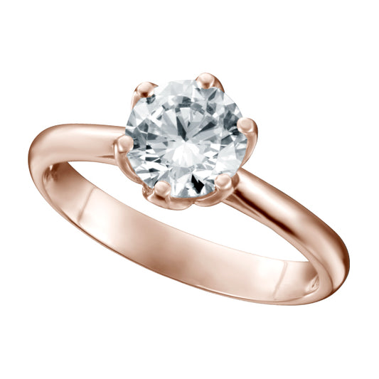 1 Carat Round Diamond Ring (ARJS2136)