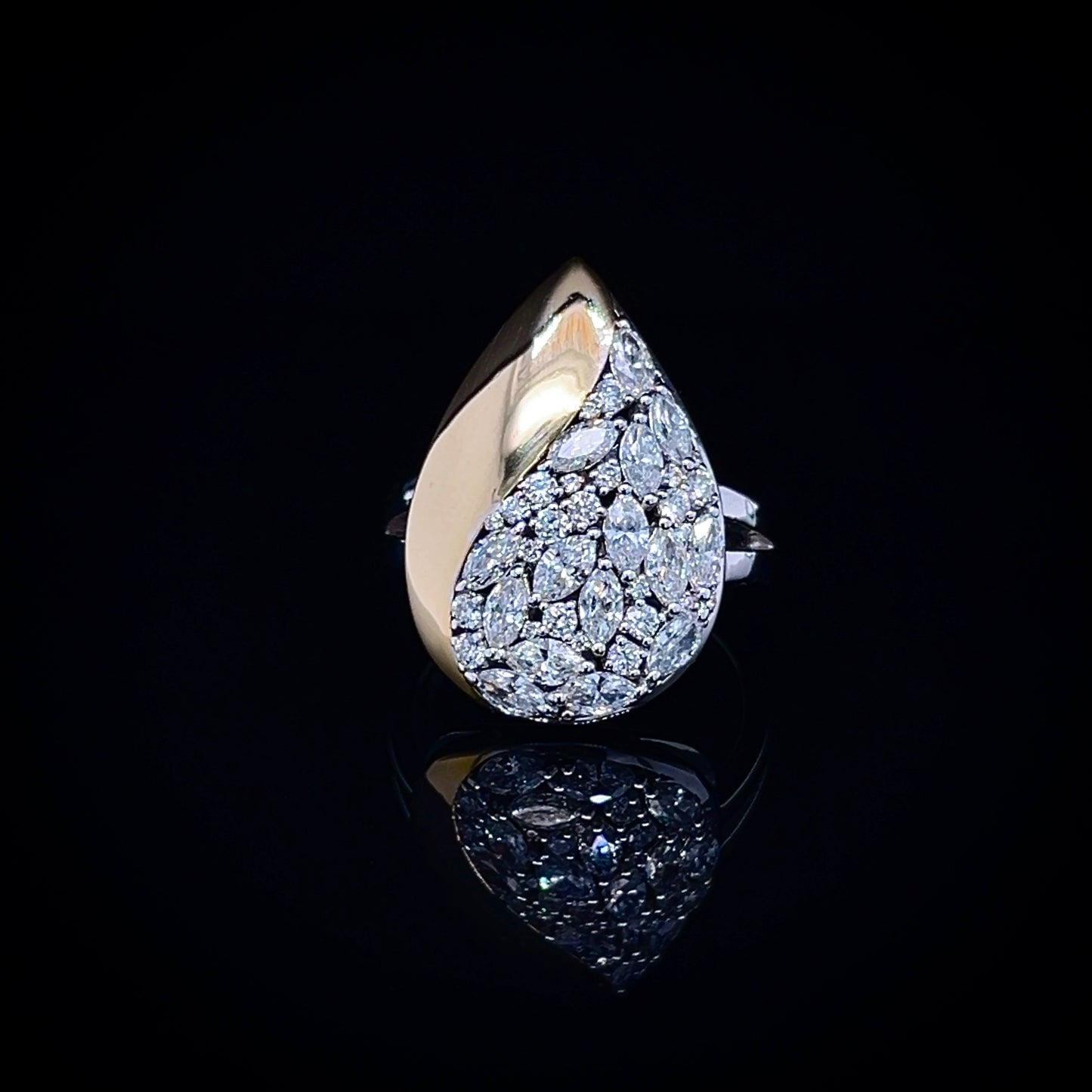 PEAR DESIGN DAILY WEAR RING (SKJ1202)