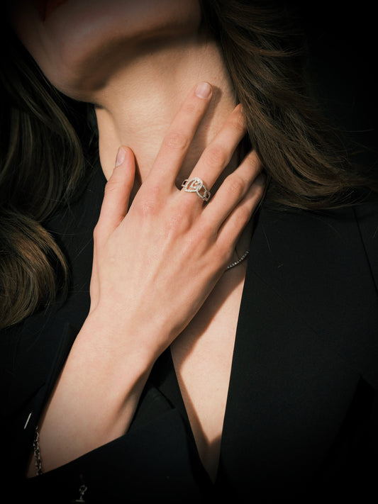 Pear Design Cluster Diamond Ring (BRD1233)