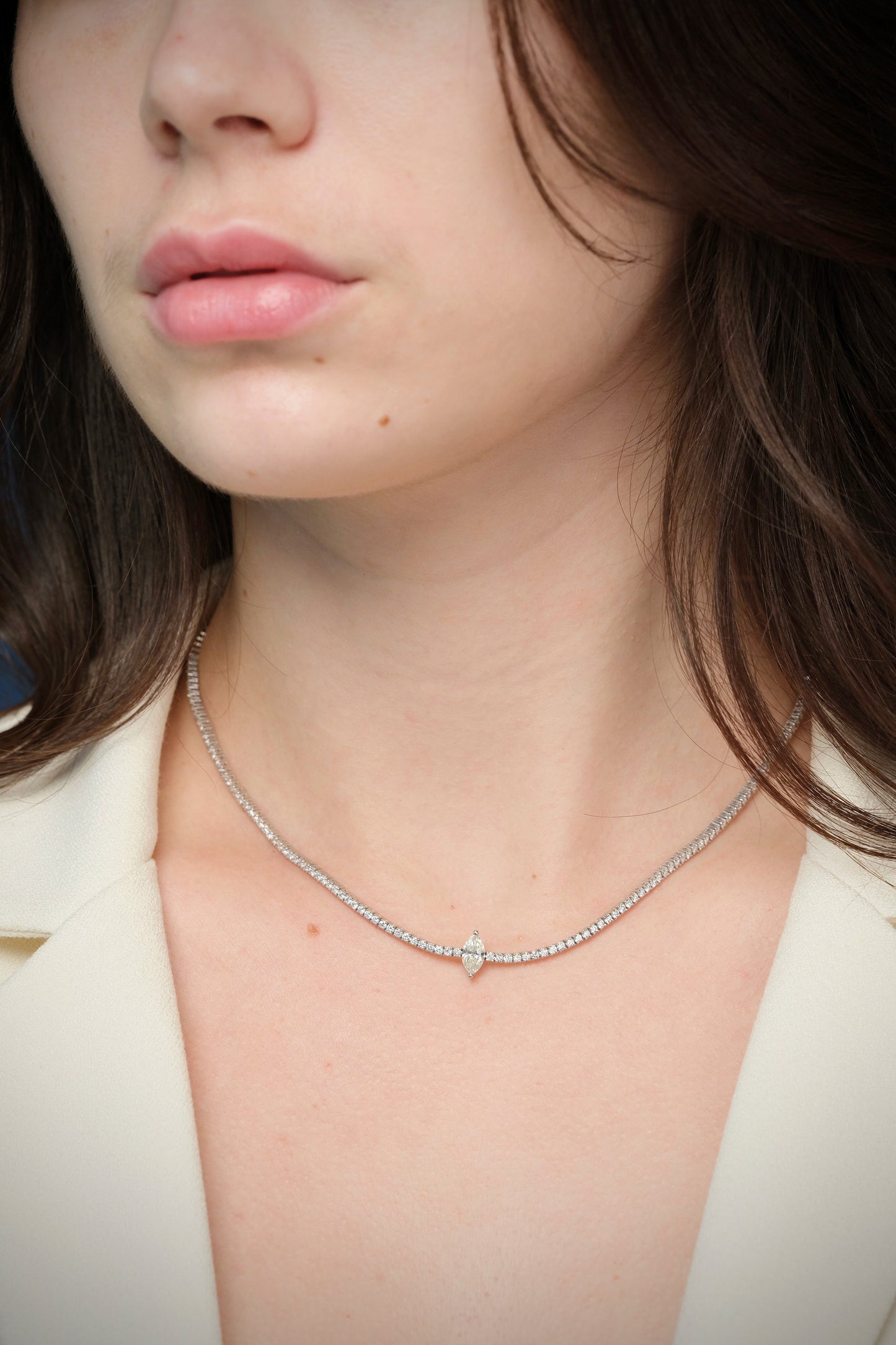 70PT MARQUISE DIAMOND CHOKER