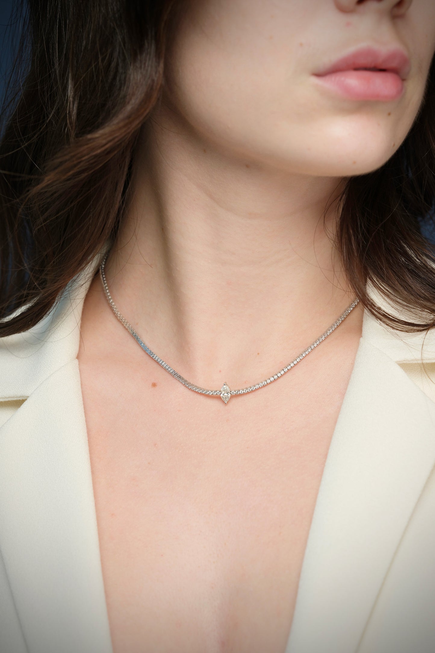 70PT MARQUISE DIAMOND CHOKER