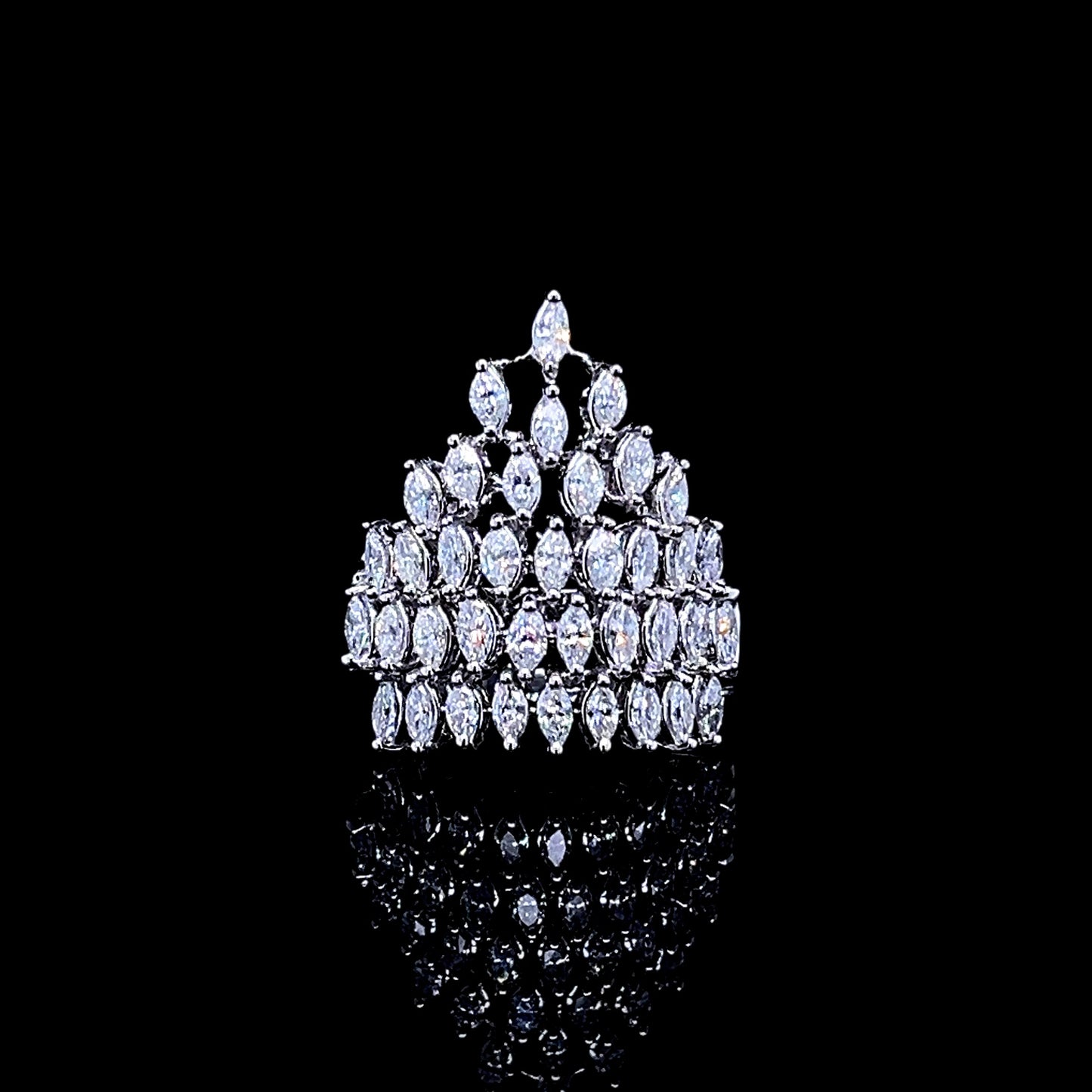 Marquise Crown Ring