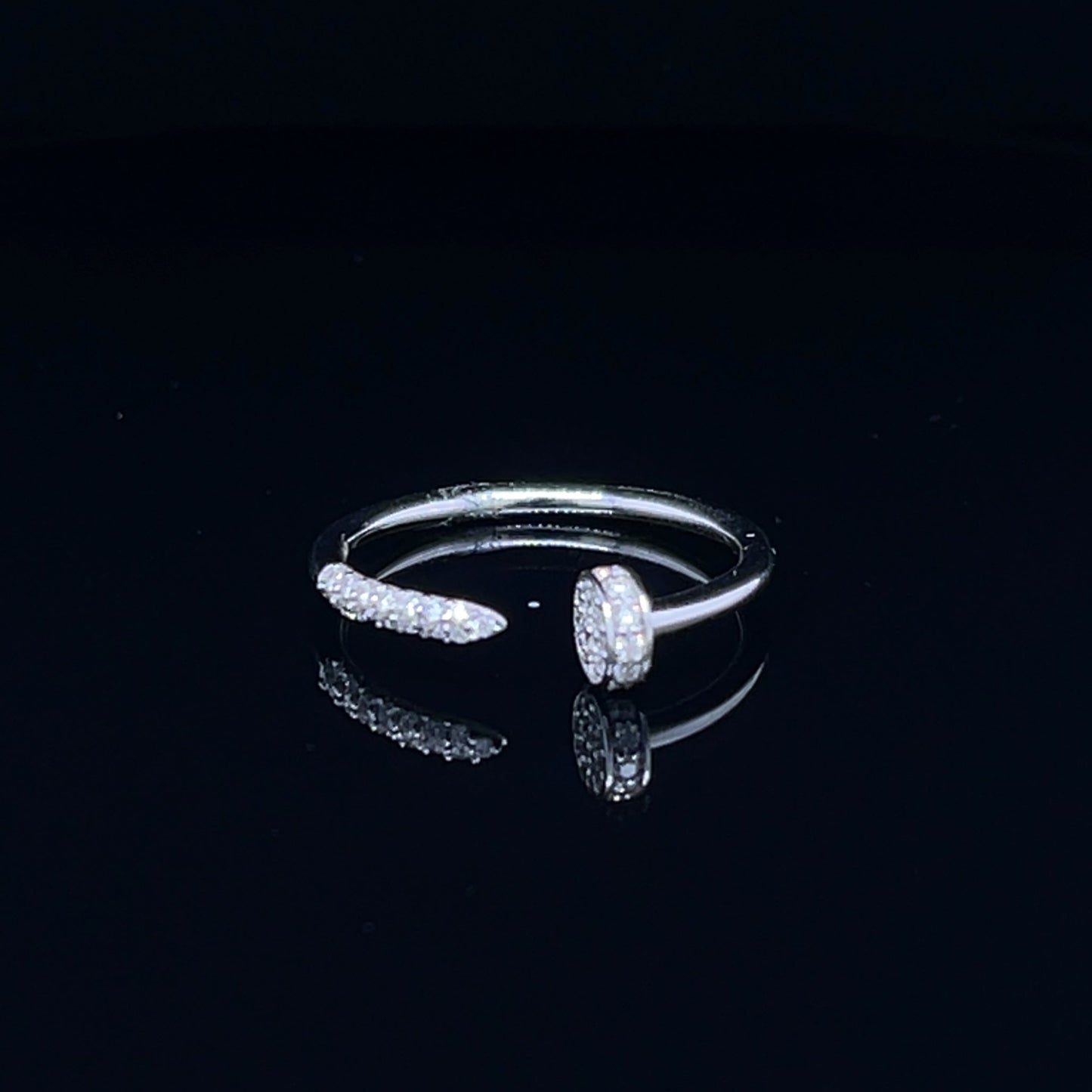 Nail Design Open Diamond Ring (BRD1260)