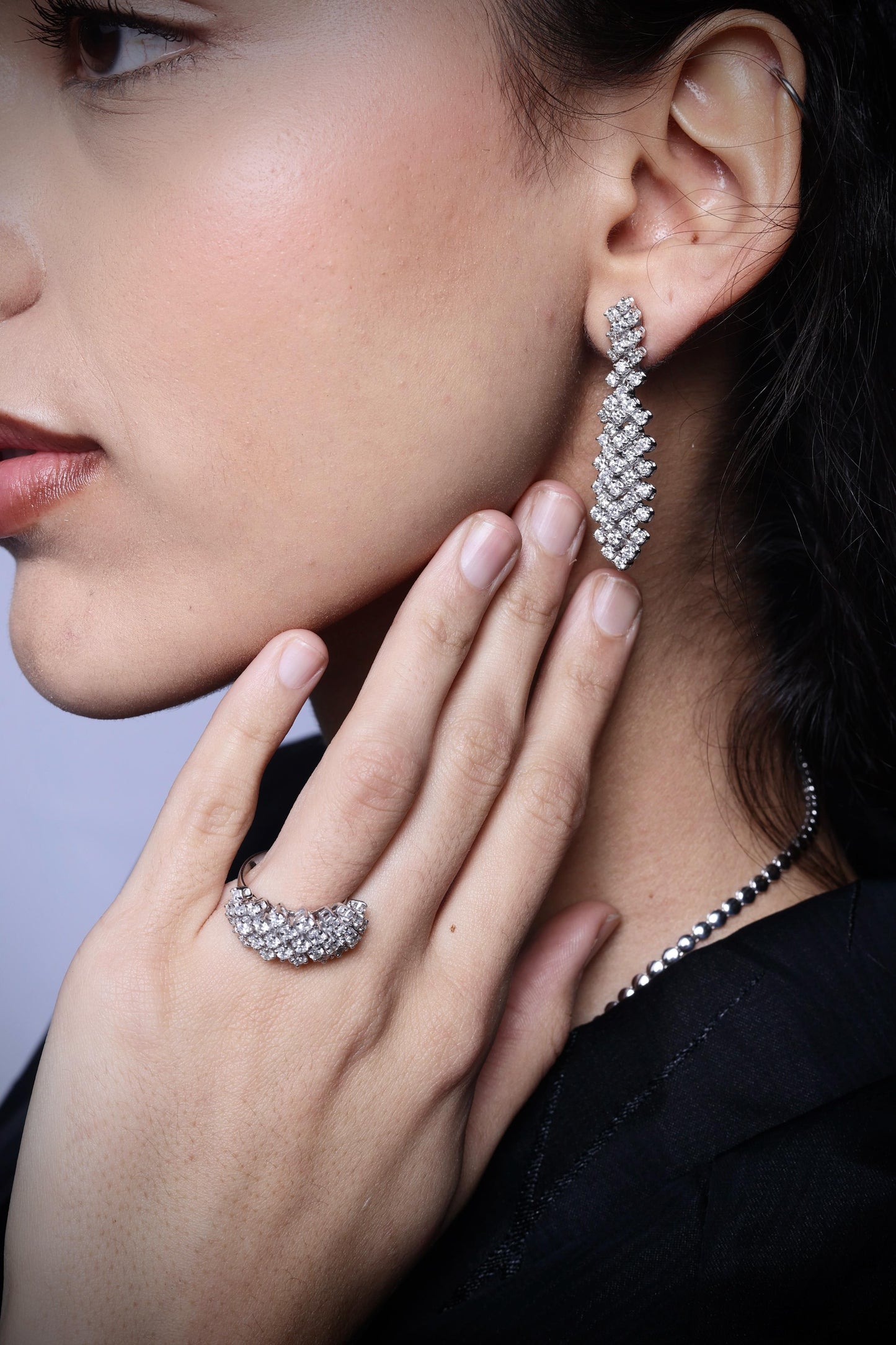 ROUND DIAMOND EARRING