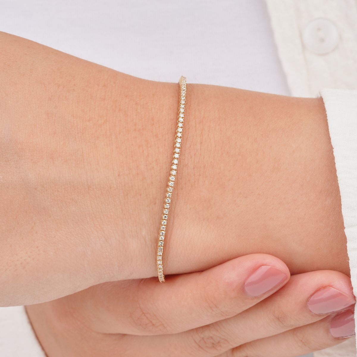 Tennis Bracelet in Yellow Gold (ARJS3302)