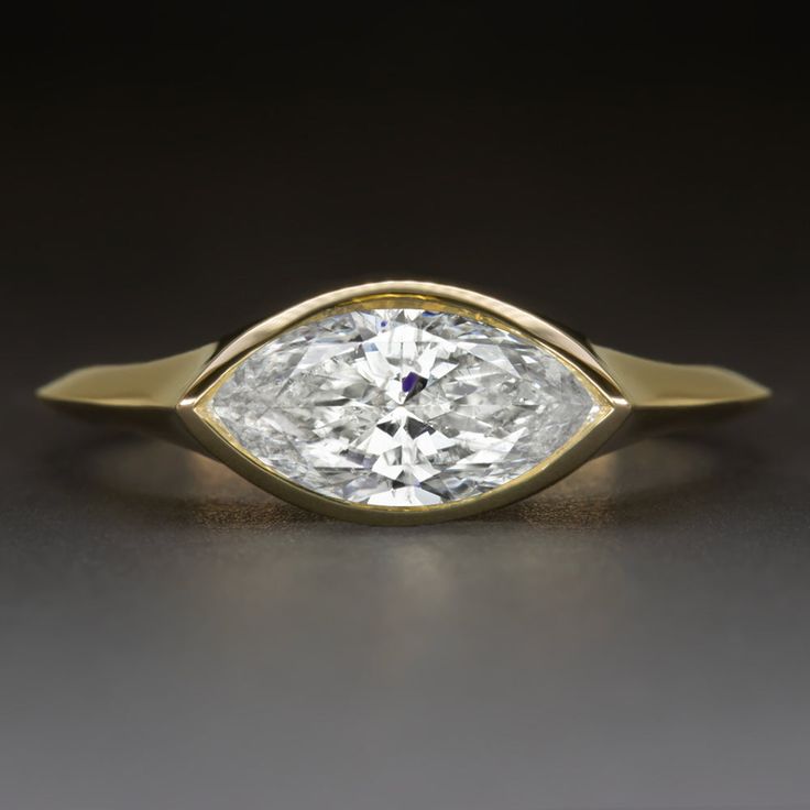 1CT MARQUISE SHAPE SOLITAIRE Y/G