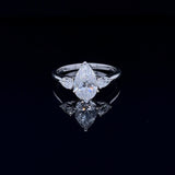 1.52CT PEAR TRILOGY RING (ARJS2127)