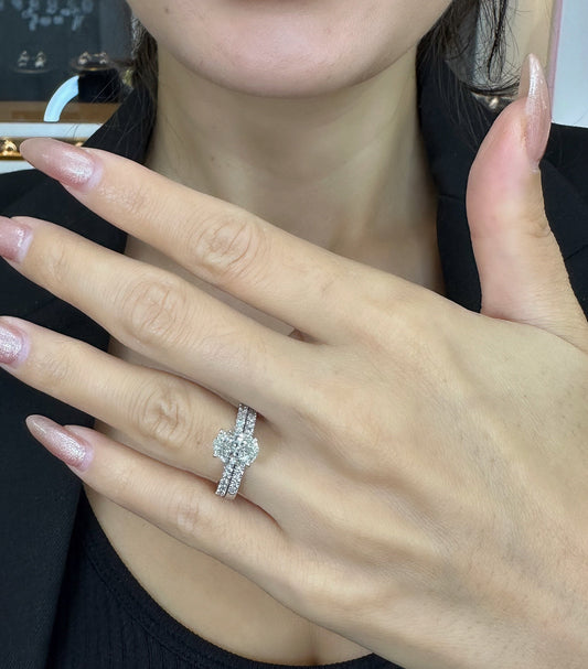 1.5CT Oval Twin Ring (ARJS2384)
