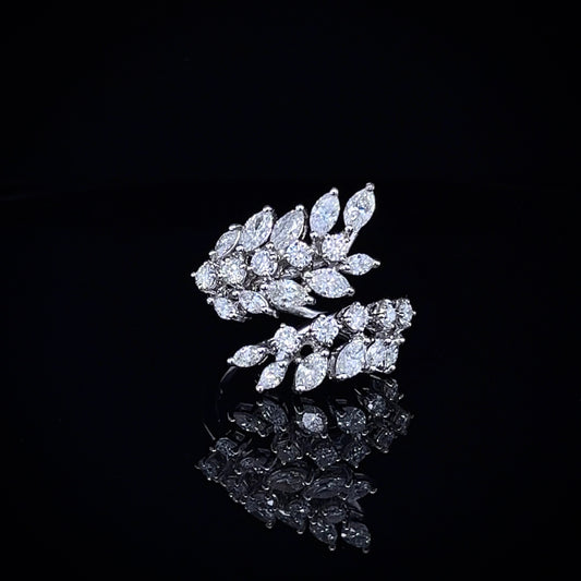 Marquise Overlap Diamond Ring (ARJS3012)