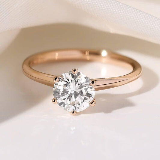 1 Carat Round Diamond Ring  (ARJS2136)