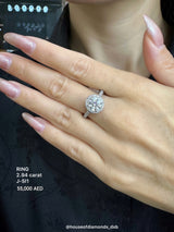 2CT Round Diamond Ring (ARJS2025)