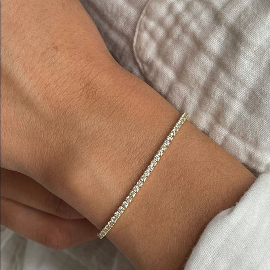 Tennis Bracelet in White Gold  (ARJS3300)