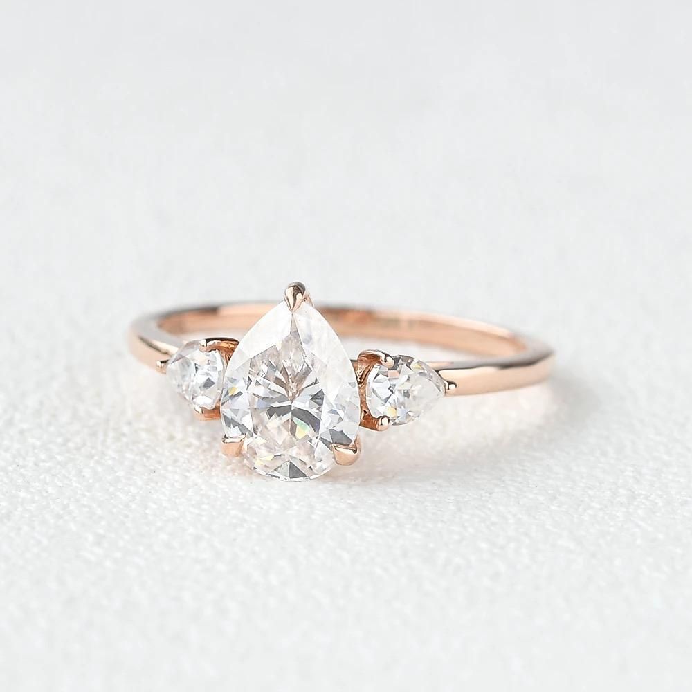 Pear Triology Ring in Rosegold (ARJS2340)