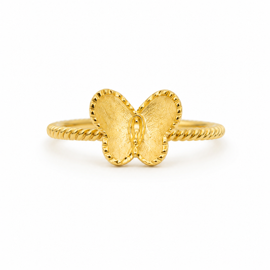 18K Gold Butterfly Statement Ring (GJEW12)