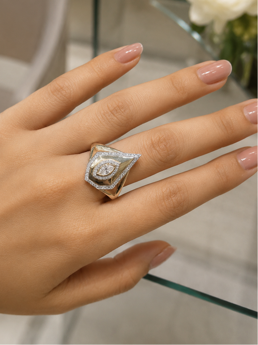 Marquise Pointed Diamond Ring (SKJ1209)