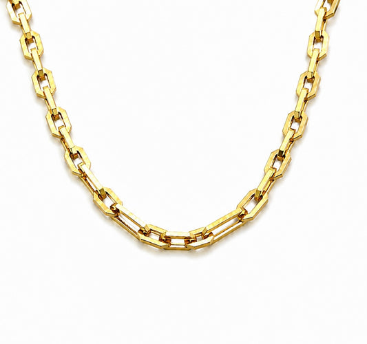 18k Gold Link Chain Necklace (GJEW309)