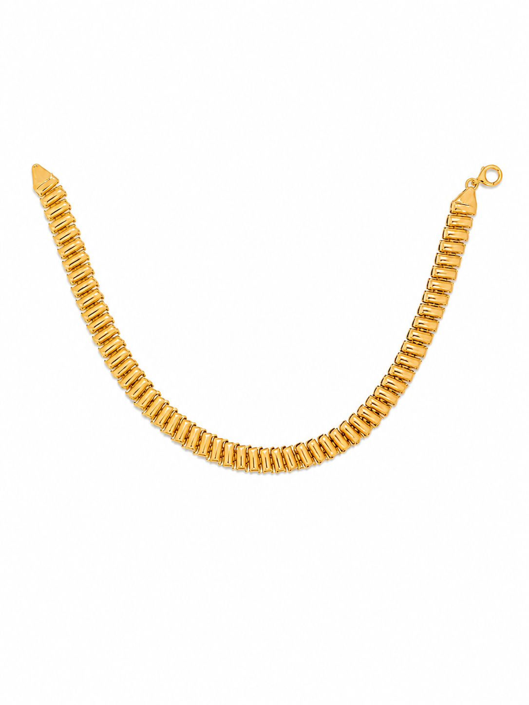 18k Gold Bracelet with Sleek Modern Link Design (GJEW131)