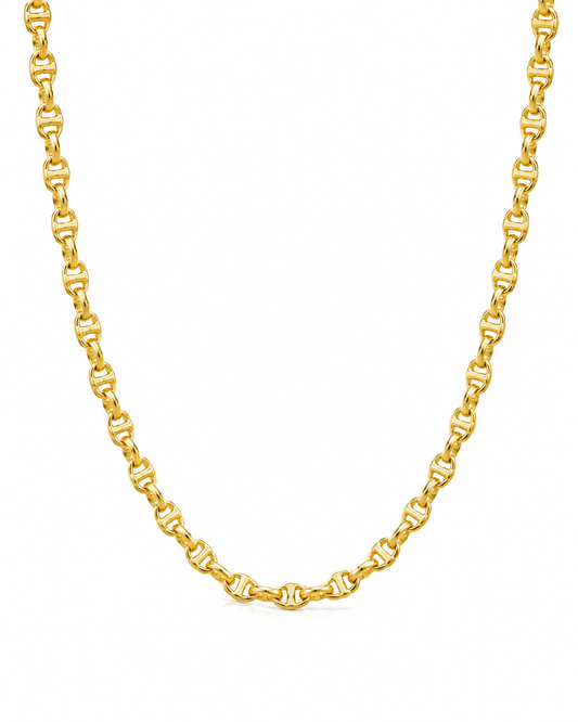 18k Gold Gucci Style Chain Necklace (GJEW342)