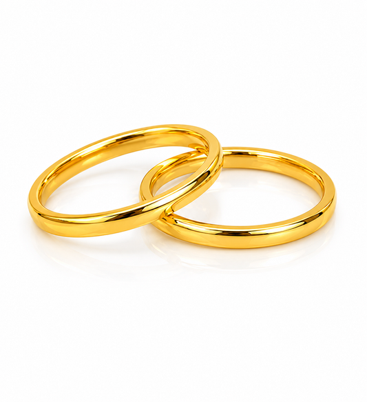 18K Gold Classic Wedding Band Ring