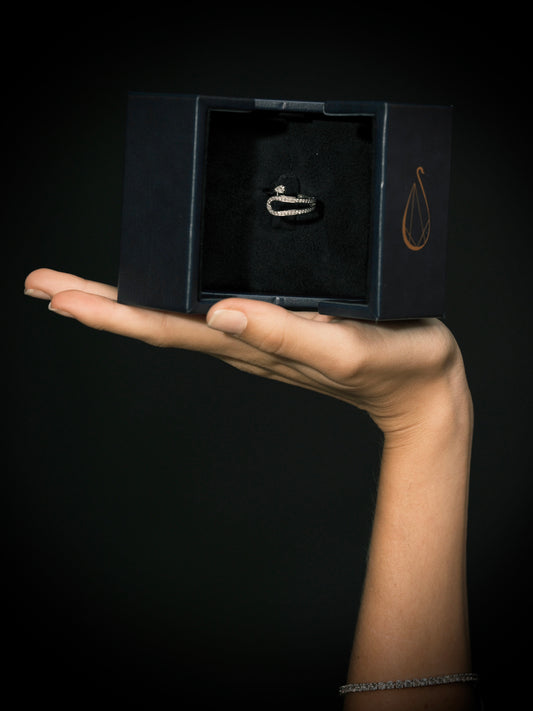 PEAR & ROUND DIAMOND RING