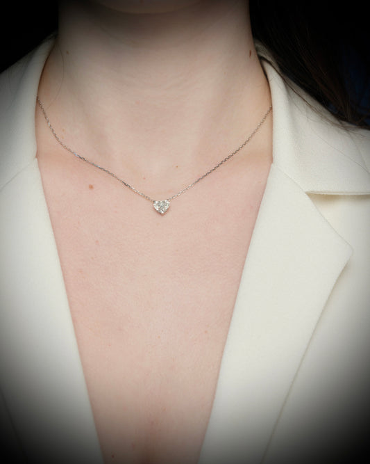 2CT HEART DIAMOND PENDANT