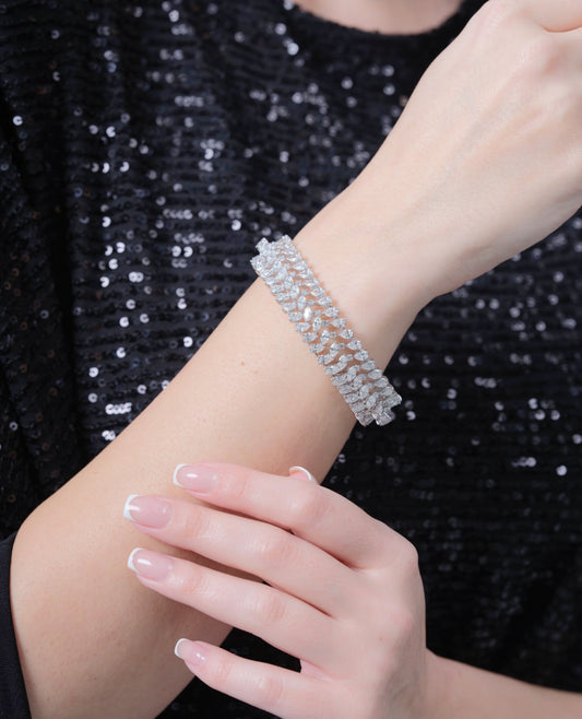 PEAR & MARQUISE DIAMOND BRACELET