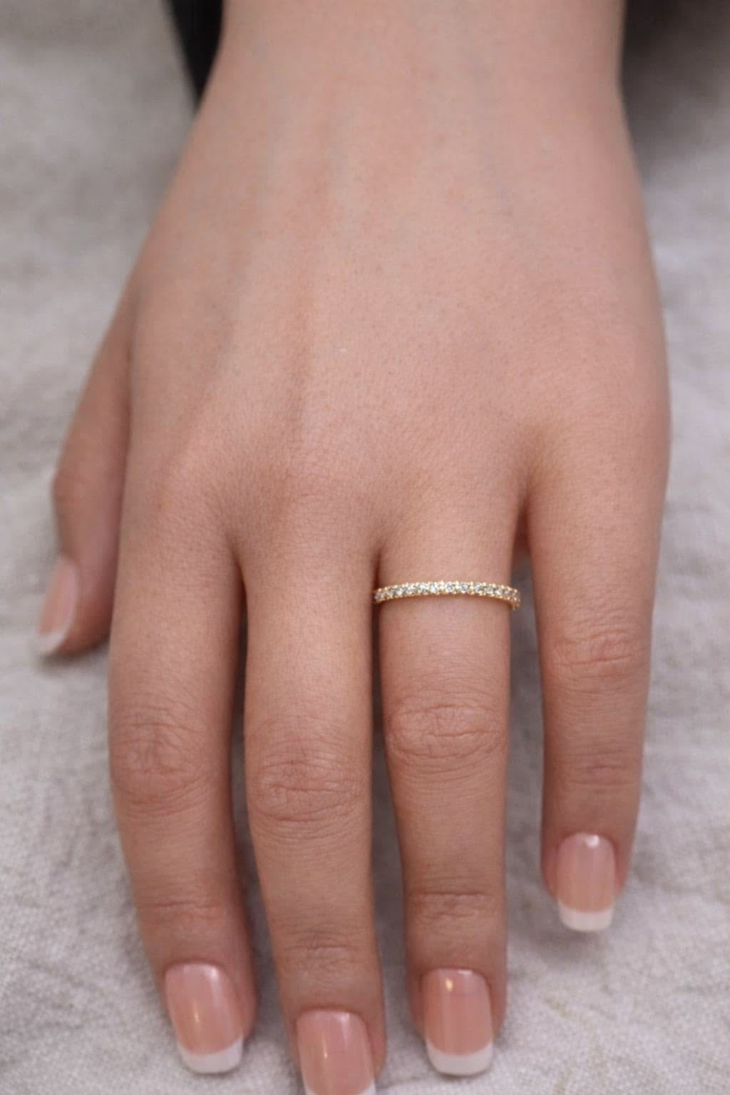 Round Half Eternity Band in Yellow Gold  (ARJS3998)