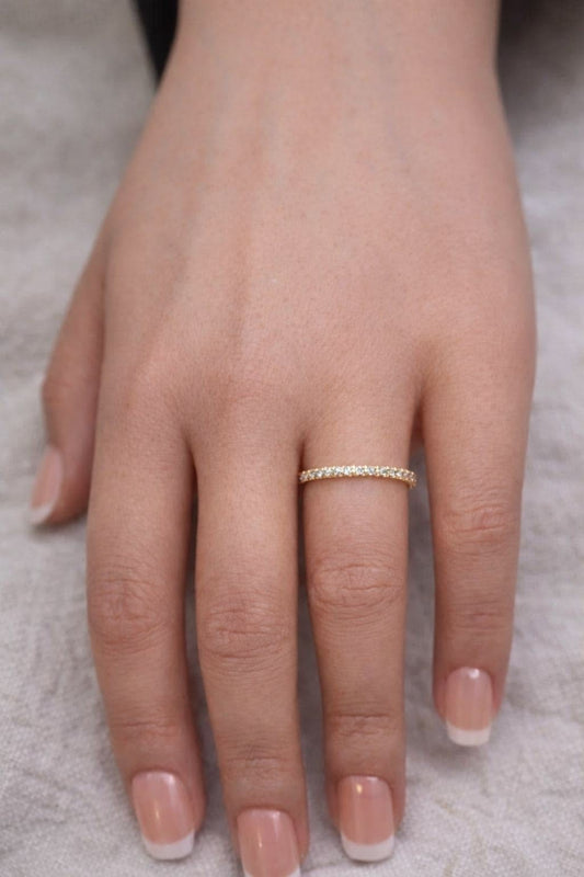 Round Half Eternity Band in Yellow Gold  (ARJS3998)