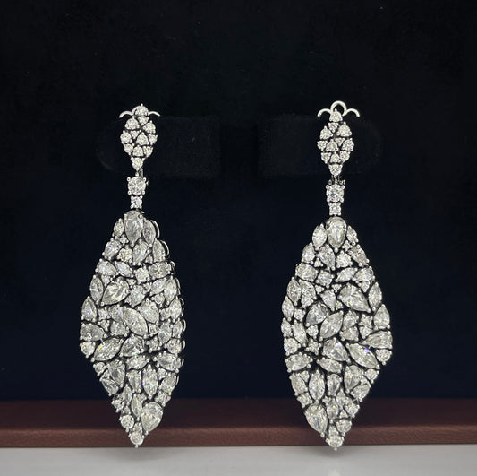 Mix Shape Fancy Dangling Earrings (ARJS3960)
