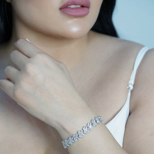 Mix Shape Diamond Bracelet (ARJS2303)