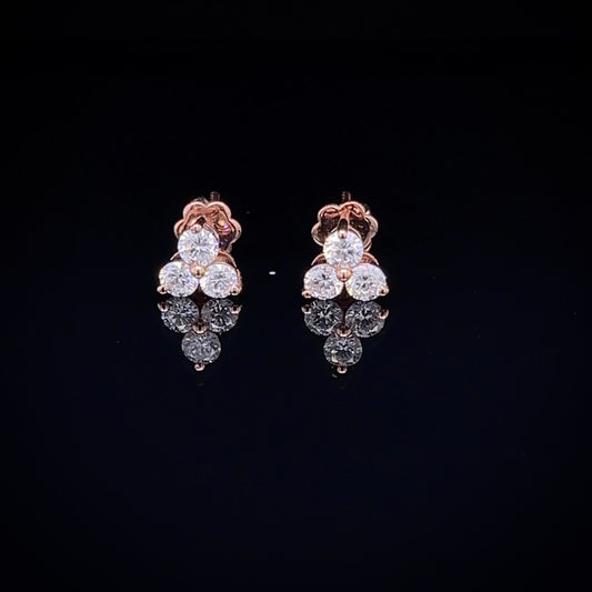 Round Diamond Stud Earring (ARJS2614)