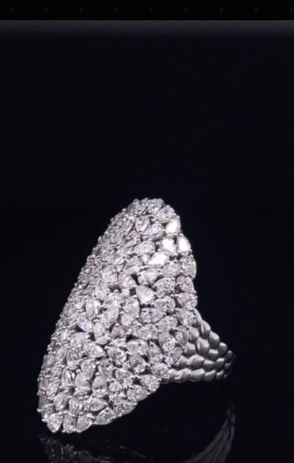 Mix Shape Dome Diamond Ring (SKJ1197)