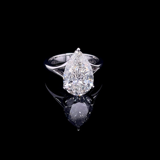 5CT Pear Solitaire Diamond RIng (ARJS4012)