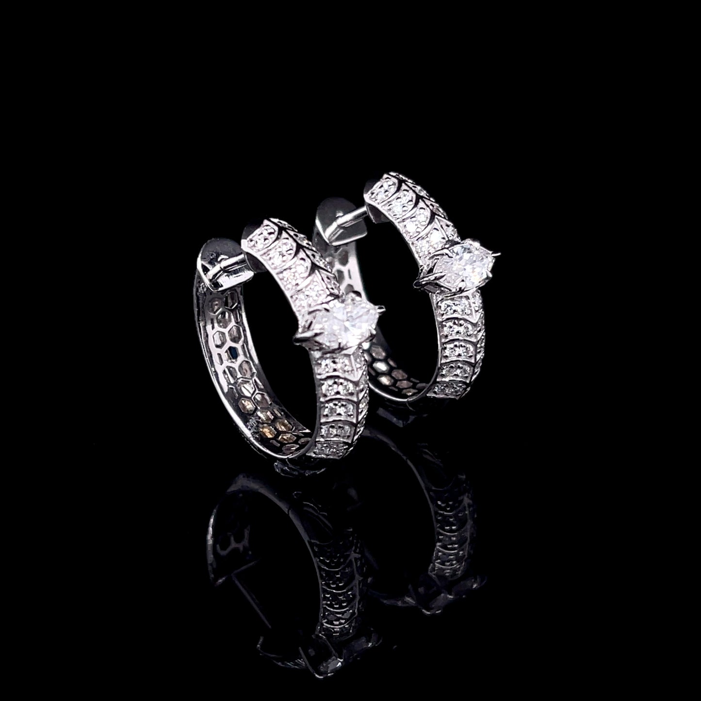 Marquise Hoop Earrings (SKJ1208)