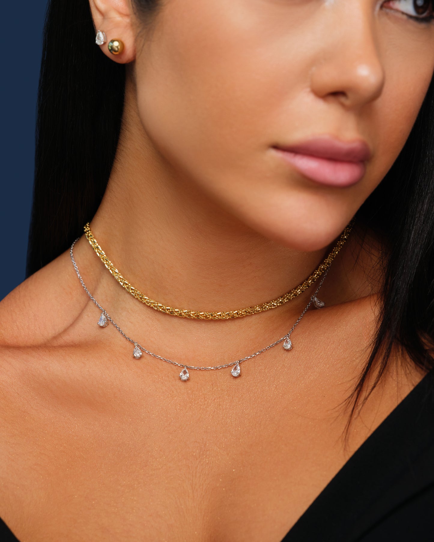 Pear Charm Diamond Pendant (ARJS2349)