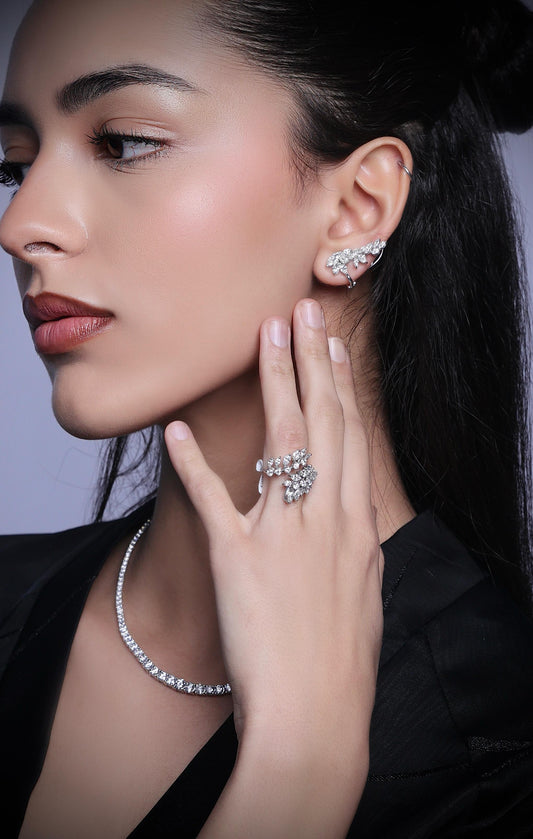 MARQUISE DIAMOND EARRING