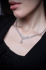3CT PEAR SOLITAIRE NECKLACE